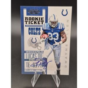 2012 Panini Contenders Dwayne Allen #223 Rookie Ticket Auto (RC) (AU) Colts